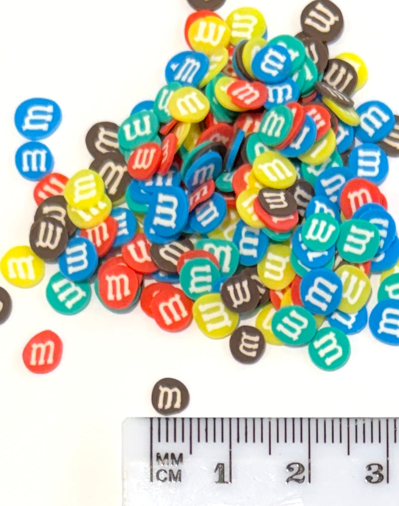 5mm M & Ms Polymer Clay Slices - 20g Bag