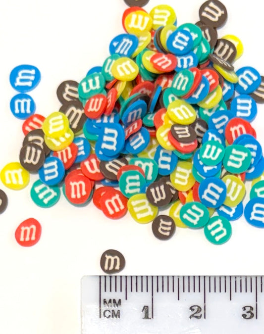 5mm M & Ms Polymer Clay Slices - 20g Bag