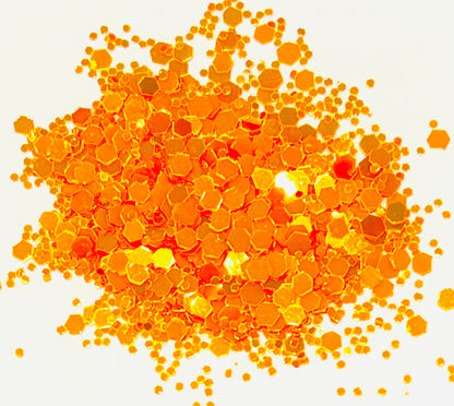 Torch Lily - Chunky Glow In The Dark Orange Glitter