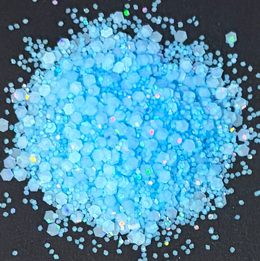 Sky Rocket - Chunky Glow In The Dark Blue Glitter