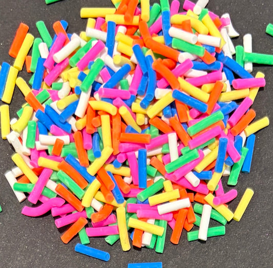 Bright Sprinkles Polymer Clay Slices - 20g Bag