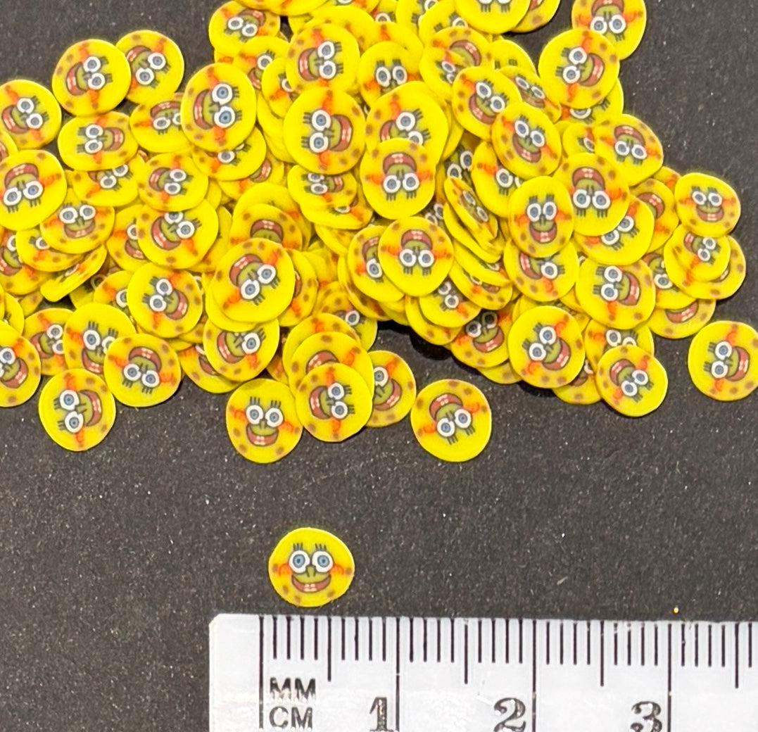 Spongebob Polymer Clay Slices - 20g Bag