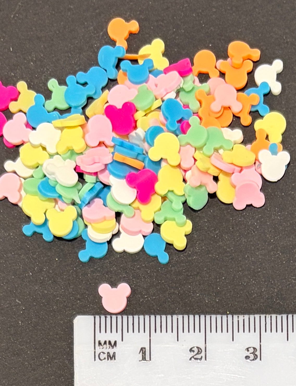 Mouse Heads Polymer Clay Slices - 20g Bag