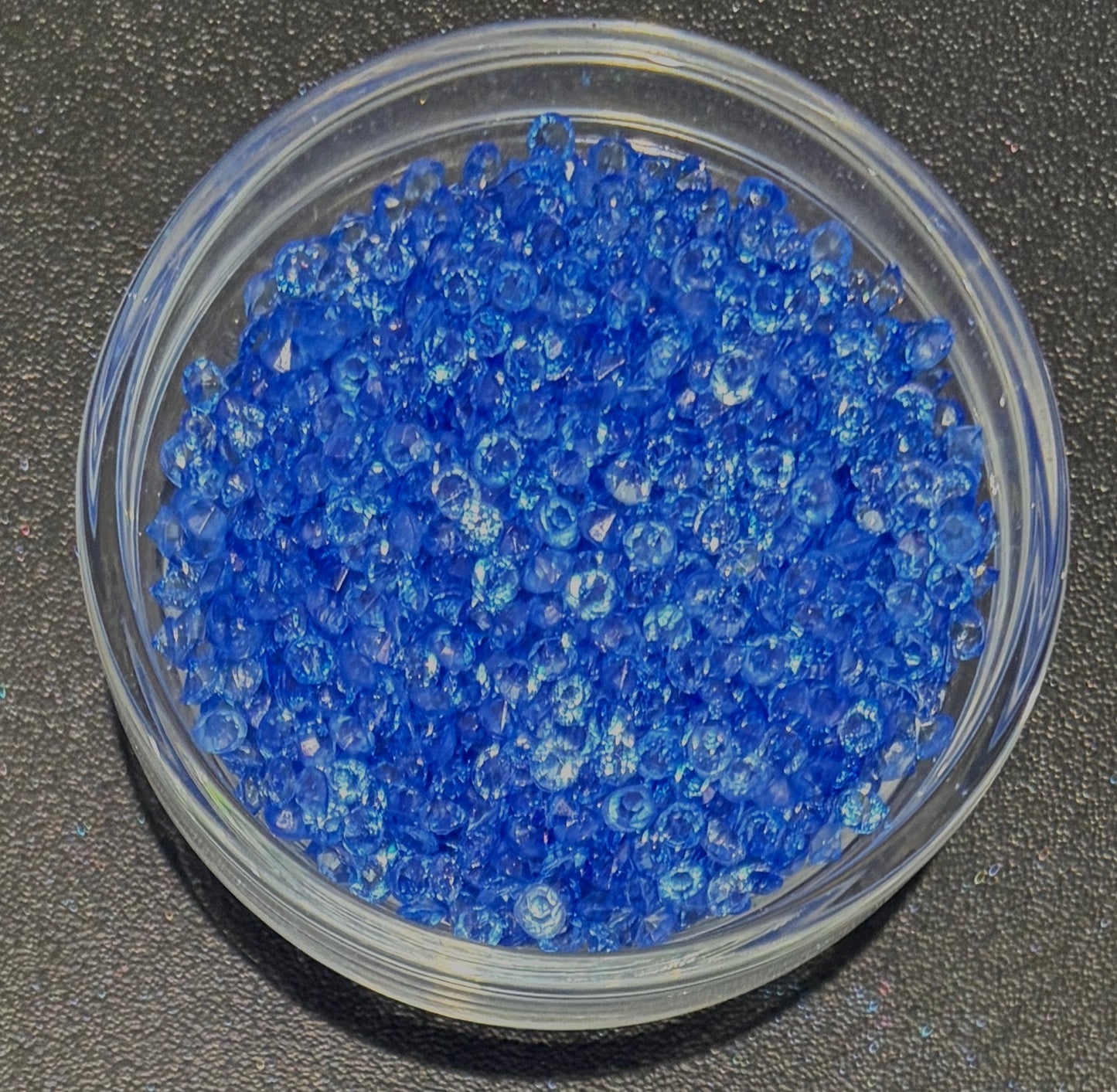 Blue - 3mm Pointback Crystal Rhinestones - 125g Bag
