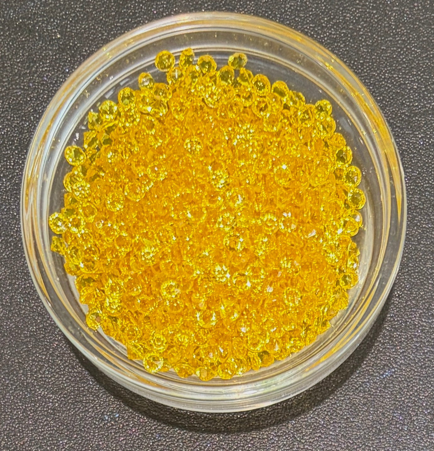 Golden Yellow - 3mm Pointback Crystal Rhinestones - 125g Bag