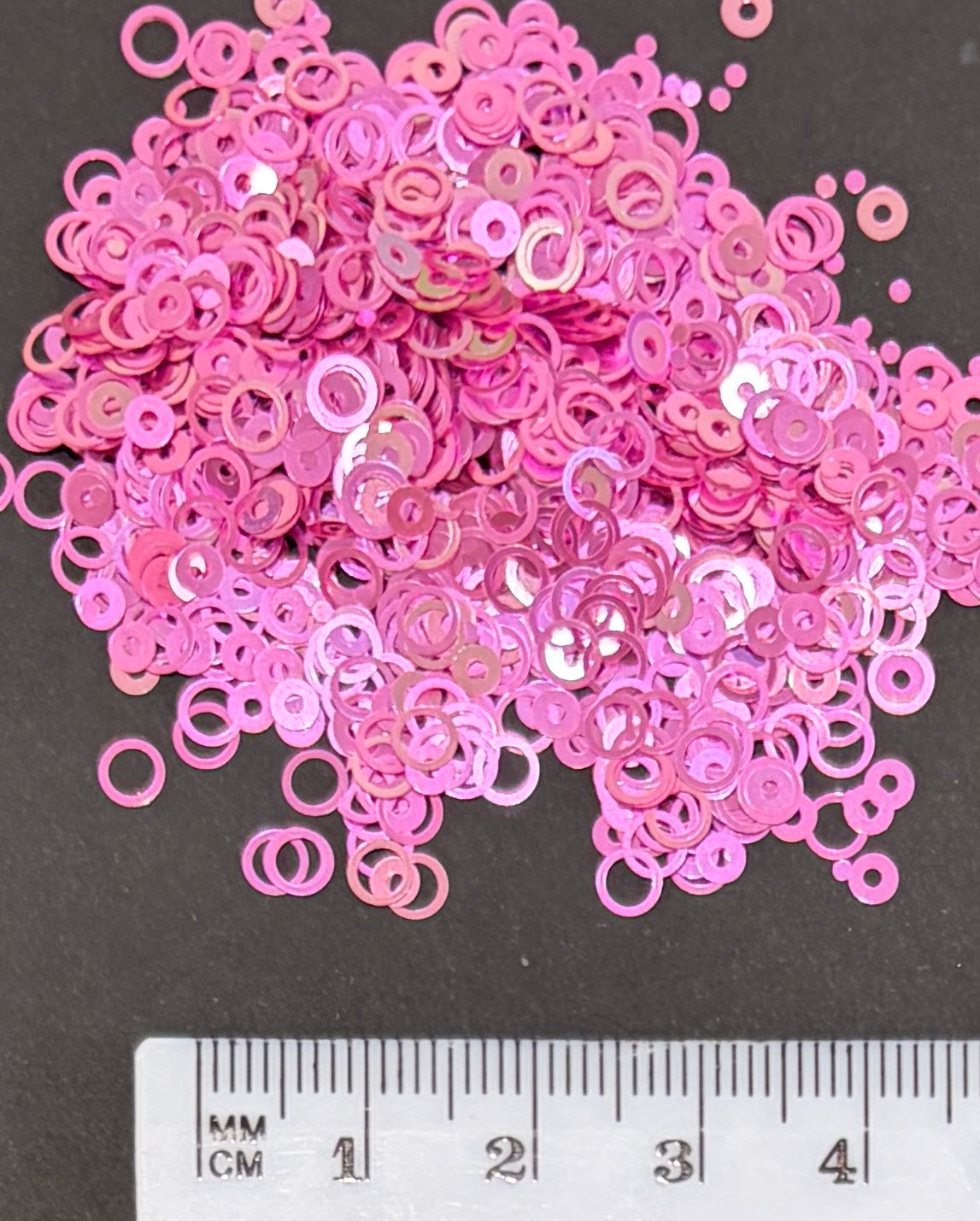 Pink Rings Glitter Shapes/Confetti