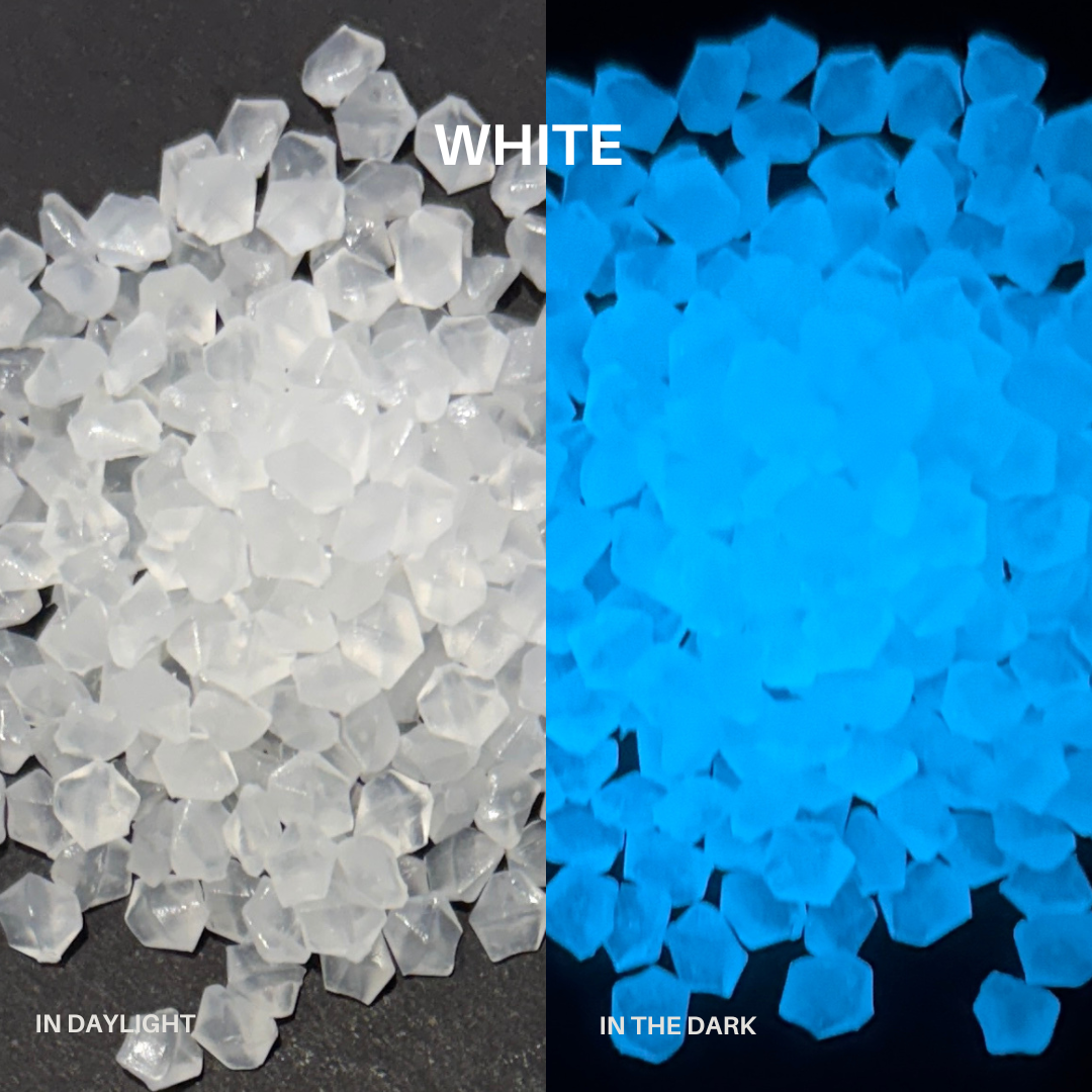 Glow In The Dark Mini Pebbles 4mm - 120g Bag