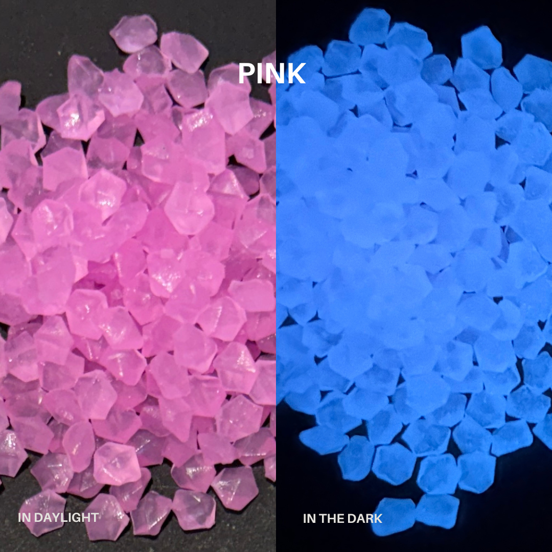 Glow In The Dark Mini Pebbles 4mm - 120g Bag