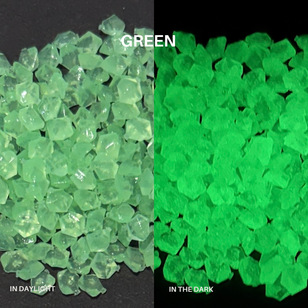 Glow In The Dark Mini Pebbles 4mm - 120g Bag