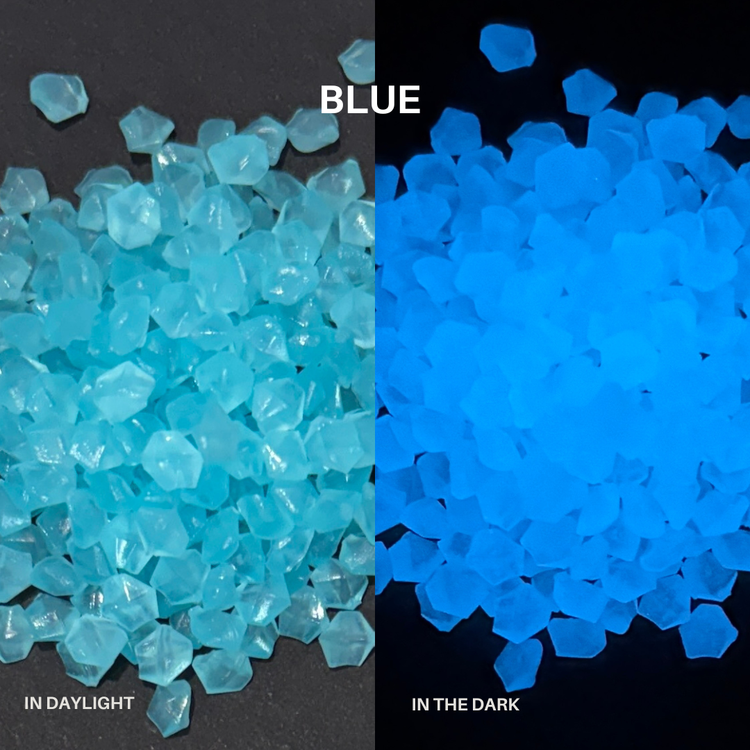Glow In The Dark Mini Pebbles 4mm - 120g Bag