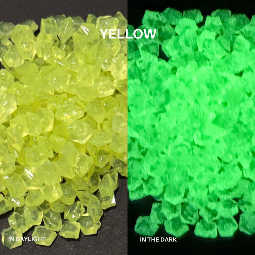 Glow In The Dark Mini Pebbles 4mm - 120g Bag