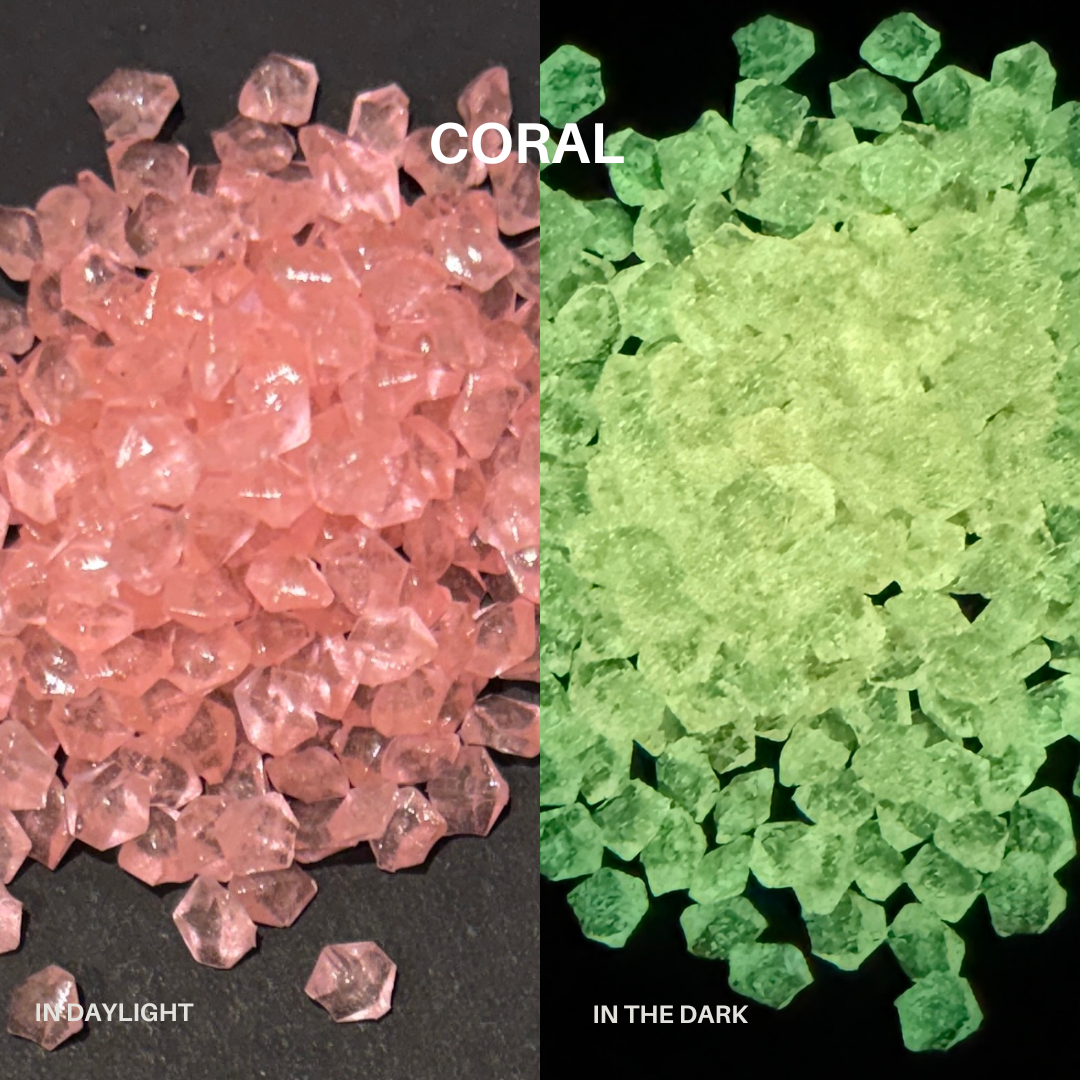 Glow In The Dark Mini Pebbles 4mm - 120g Bag