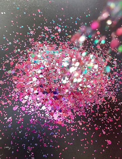 Queen Lime - Chunky Mix Green/Pink Colour Shift Glitter