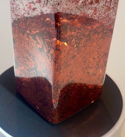 Flame Of The Forest - Chunky/Fine Mix Of Dark Orange Metallic Glitter