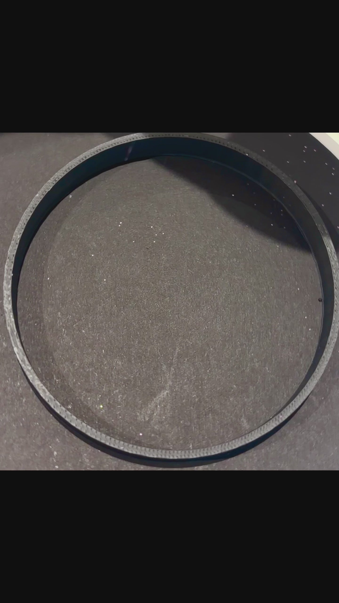 Slow video of fine pink glitter called Candytuft falling