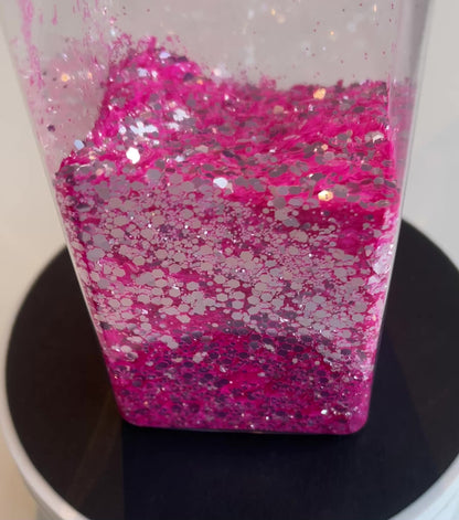 Love In A Mist - Chunky/Fine Mix Hot Pink High Shine Glitter